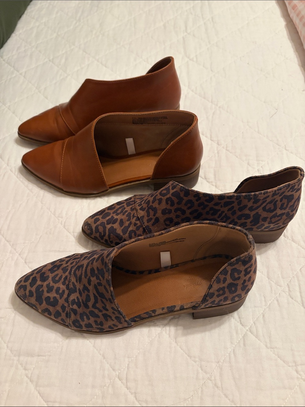 Universal Thread Women's Pointed Slip-On Flats in Brown and Leopard - Picture 2 of 2